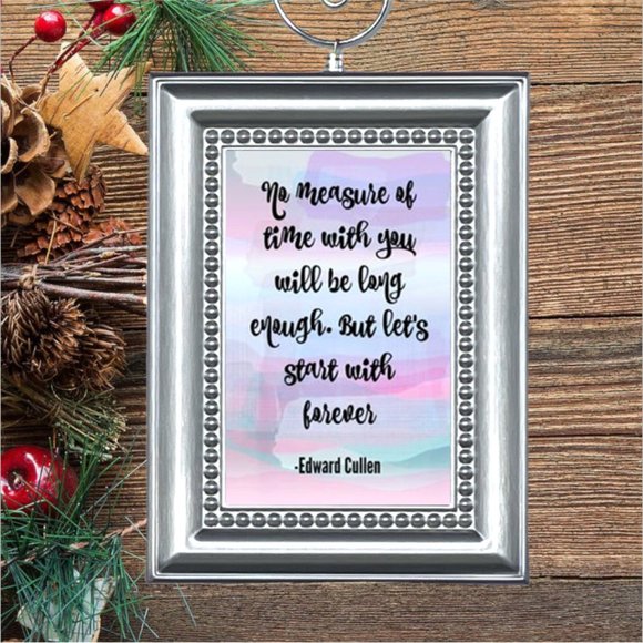 Twilight‎ Edward Cullen Quote Christmas Tree Ornament - Picture 1 of 3